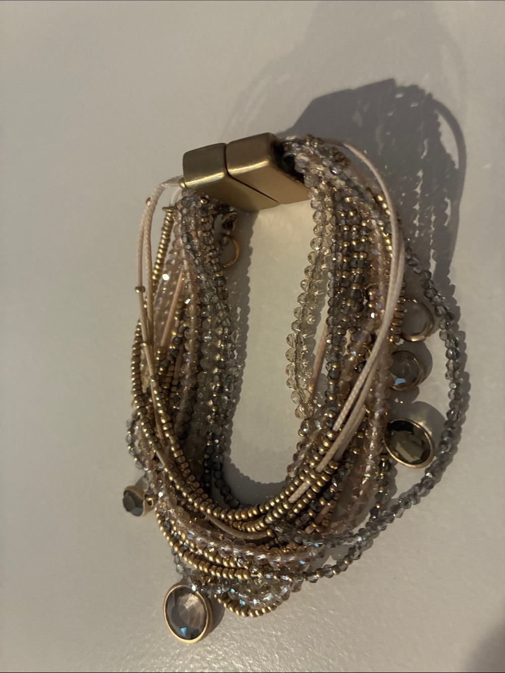 Multi-strand beaded bracelet